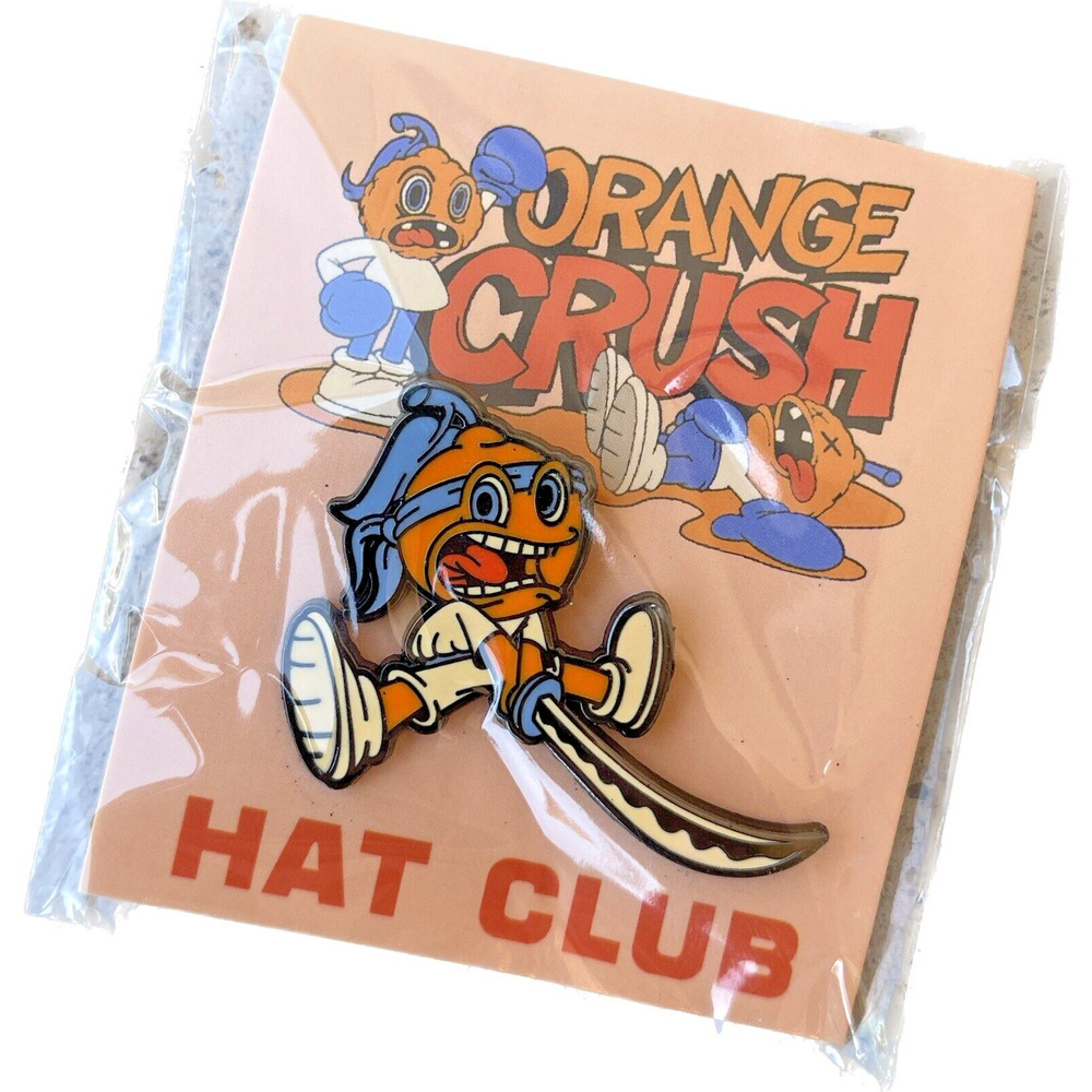 Hat Club X Orange Crush Exclusive Samurai Enamel 1" inch‎ Lapel Hat Pin